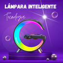 LAMPARA G INTELIGENTE PREMIUN- LUZ LED - BLUETOOTH - CARGADOR Qi- RELOJ DESPERTADOR