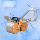 RODILLO ABDOMINAL FIT CON REBOTE AUTOMÁTICO - CON PANTALLA DIGITAL Y SOPORTE PARA CELULAR
