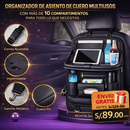 ORGANIZADOR POSTERIOR DE CUERO PARA ASIENTO DE AUTO