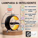LAMPARA G INTELIGENTE PREMIUN- LUZ LED - BLUETOOTH - CARGADOR Qi- RELOJ DESPERTADOR